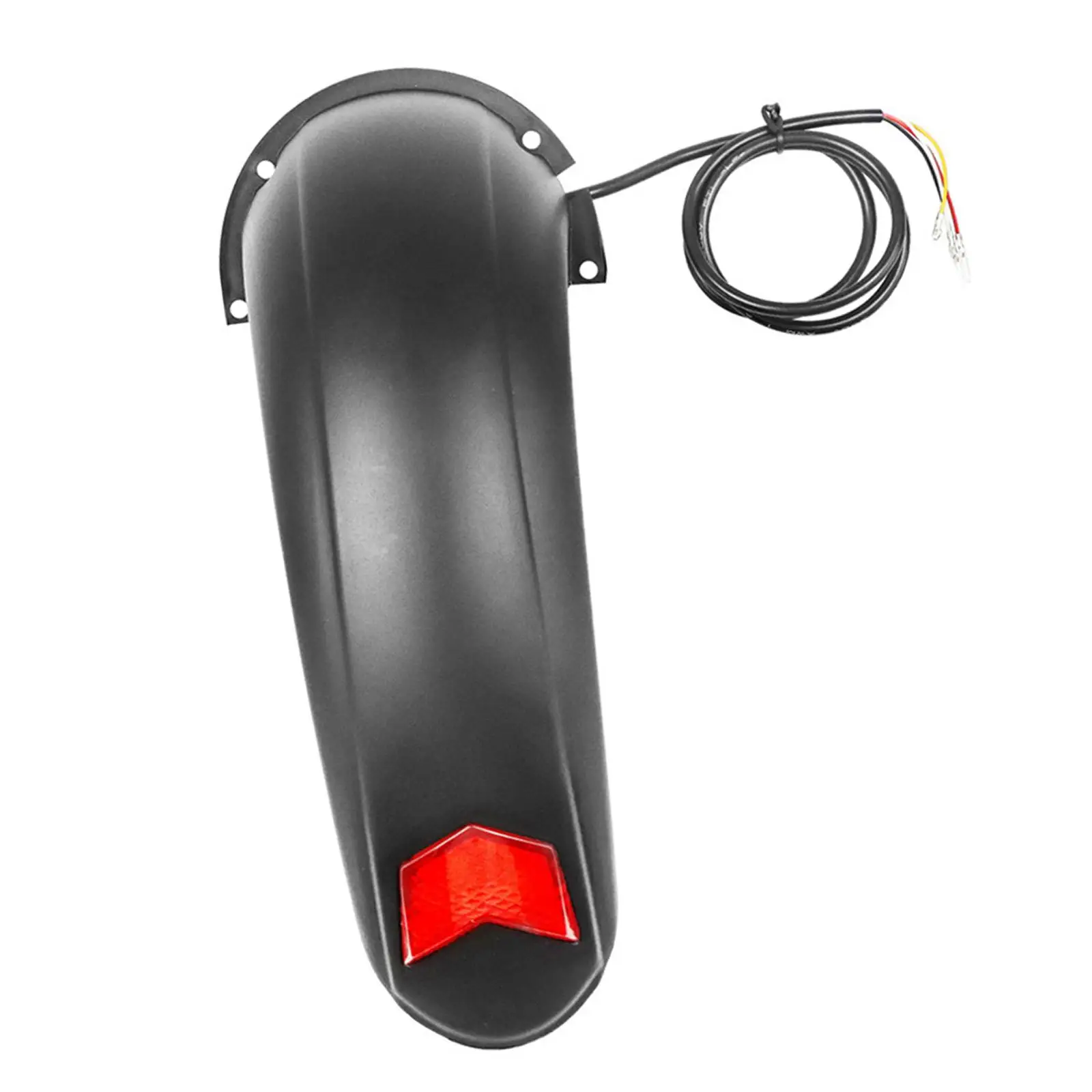 Tire Mudguard with Taillights Cycling Accessories Spare Parts Electric Scooter Rear Fender for Skateboard 10in Wheels