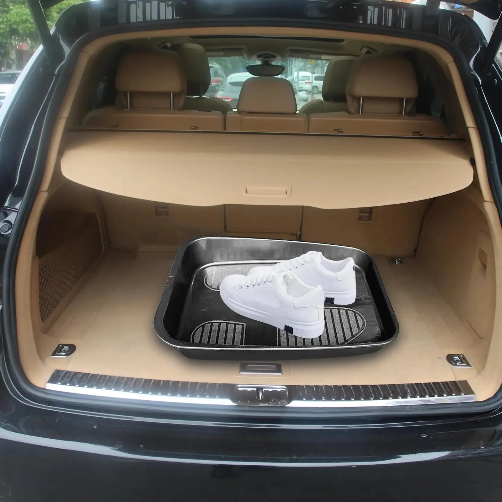 Car Shoes Storage Tray Multifunctional Interior Umbrella Stowing Under Seat Accessories Auto Storage Box Easy to Easy Container