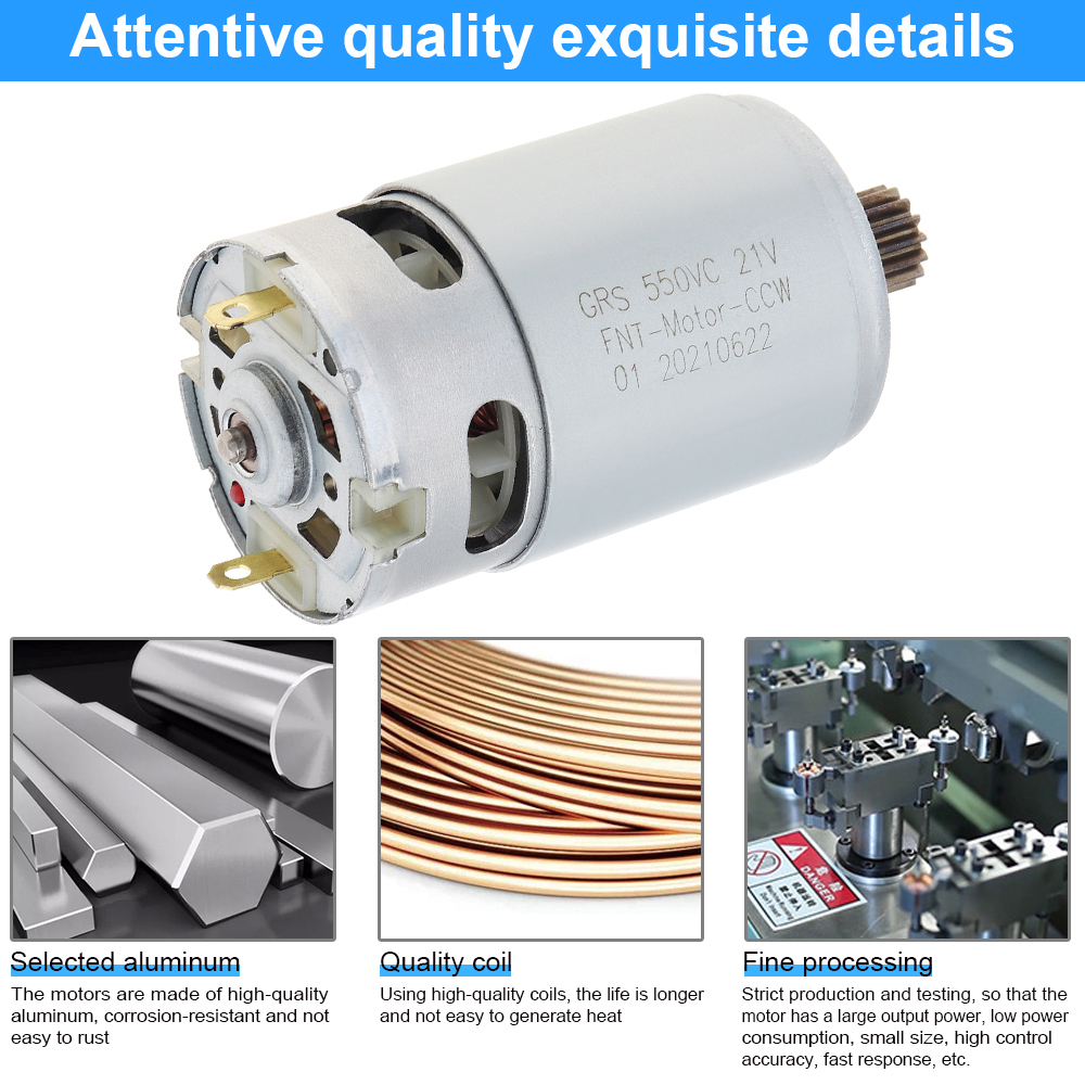 motor da de dentes de alta velocidade micro motor para broca de lítio sem fio viu chave de fenda elétrica