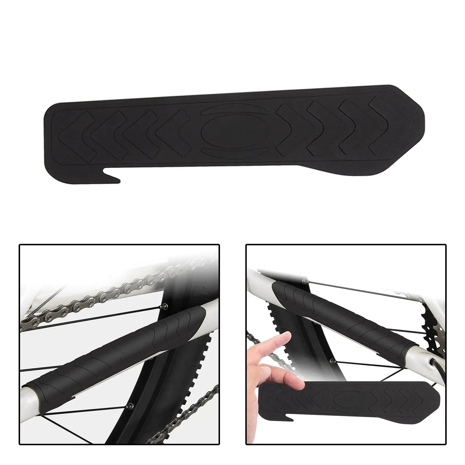 Bike Chainstay Protector, Bicycle Chain Stay Frame Guards, Silicone Protective Chainstay Guard Pad for Mountain Bike