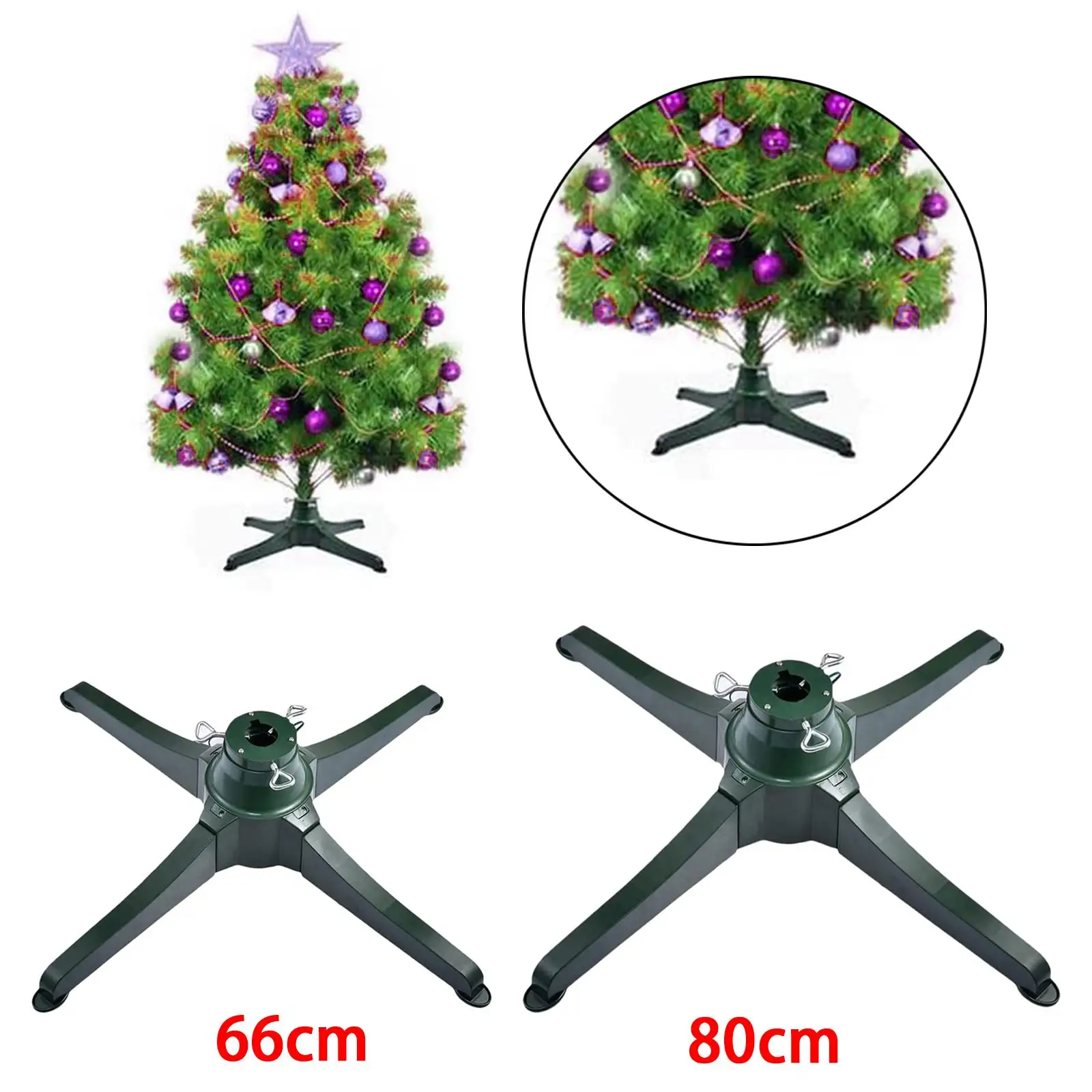 Rotating Christmas Tree Stand Heavyduty Tree Base Holder Bottom Support