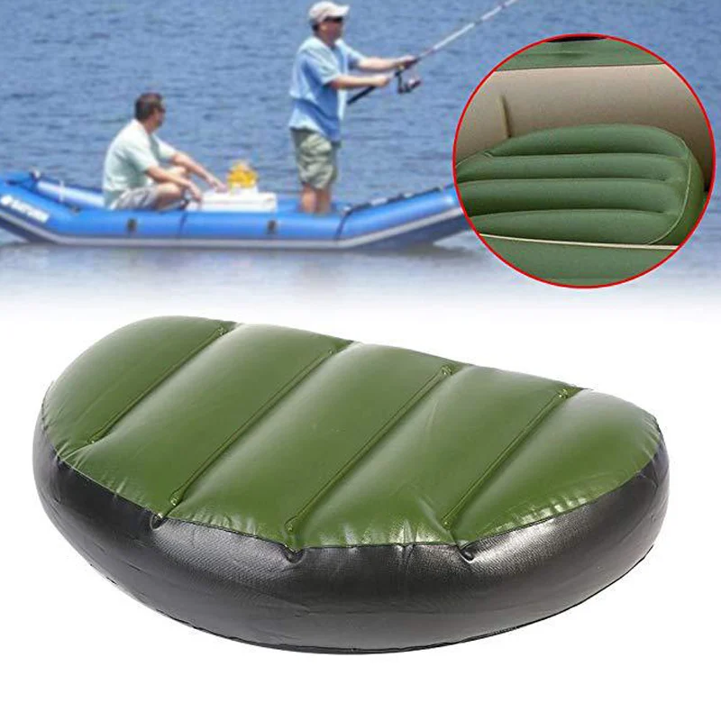 Domeilleur 2pcs Inflatable Seat Cushion Kayak Boating Seat for Camping Hiking Fishing 
