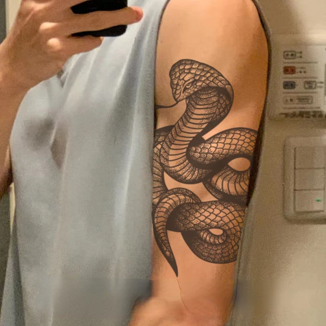 Grass Snake Tattoo - Realistic Temporary Tattoos | Tattoo Icon – TattooIcon