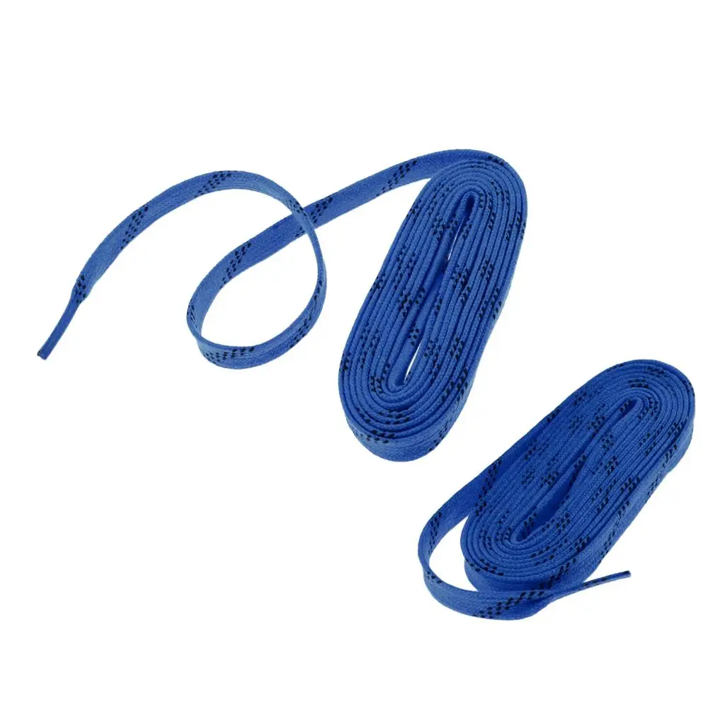 2 Hockey Skate Flat Laces Replacement Skating Inline Accessories - All Sizes All Colours