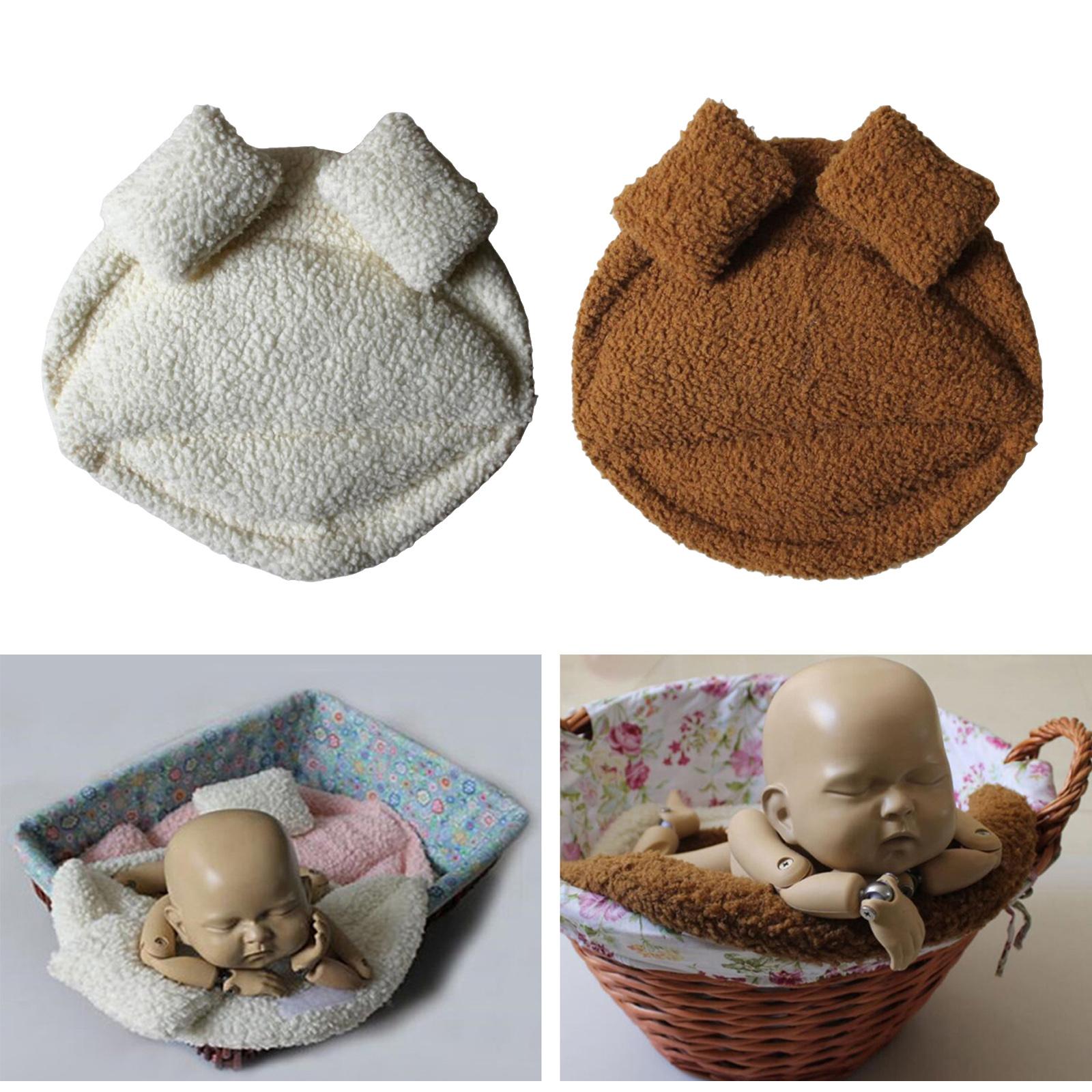 Newborn Photography Props Basket Filler Photoshoot Mat Soft for Newborn Baby