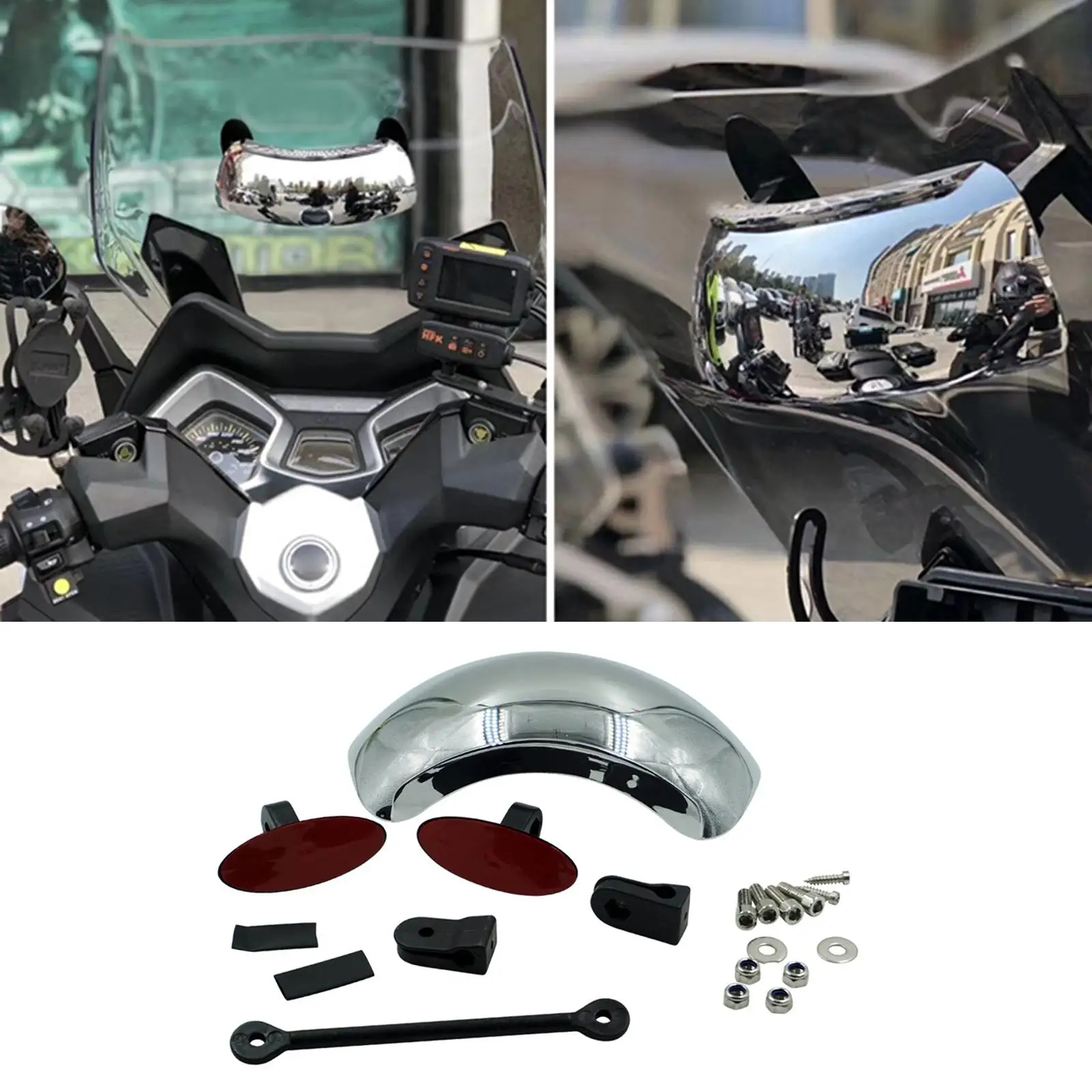 Motorcycle Mirror, 180 Spot Eliminating for ATV Cruisers