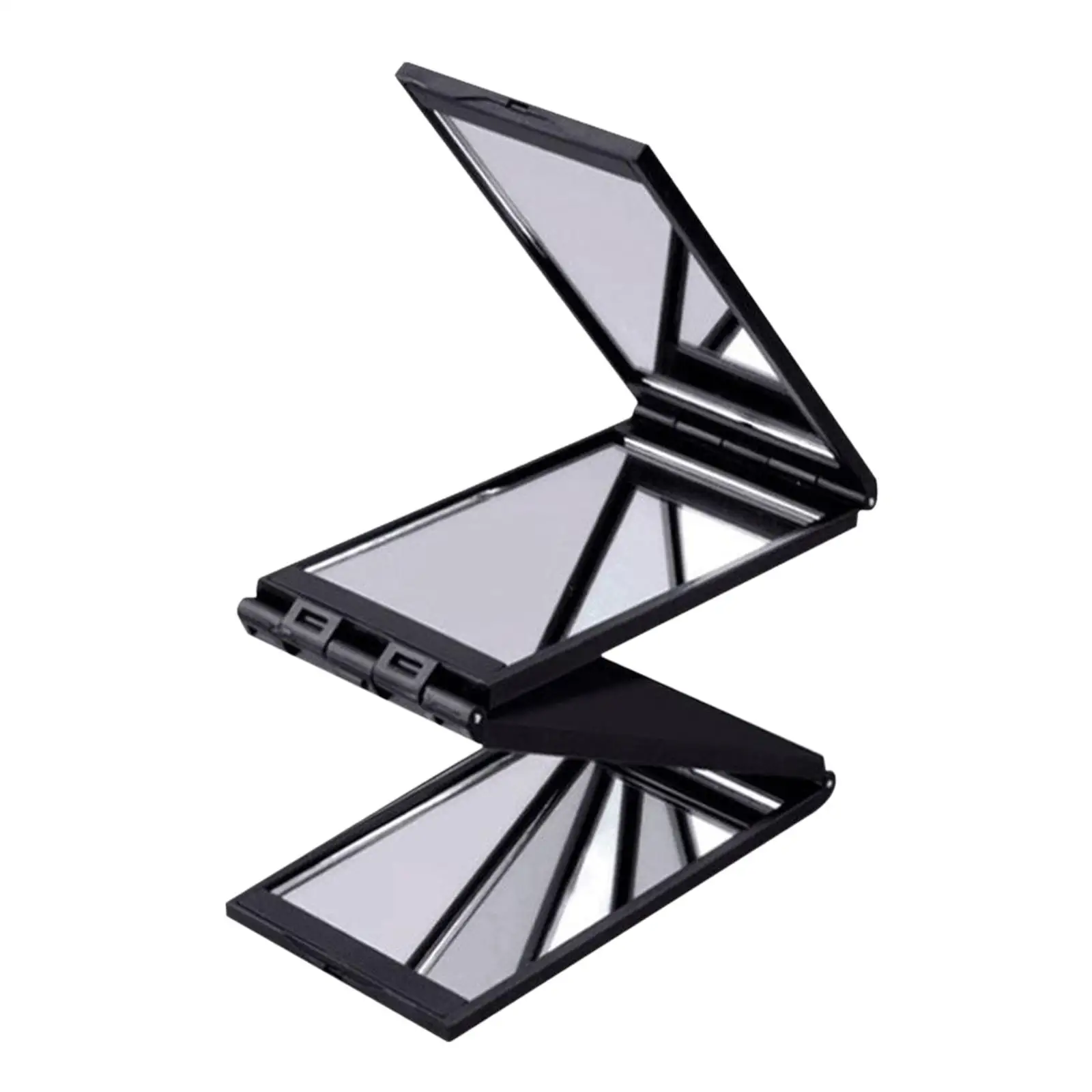 4 Sided Foldable Makeup Mirror Small Girl Compact Mirror Clear Travel Cosmetic Vanity Mirror for Bathroom Home Countertop SPA