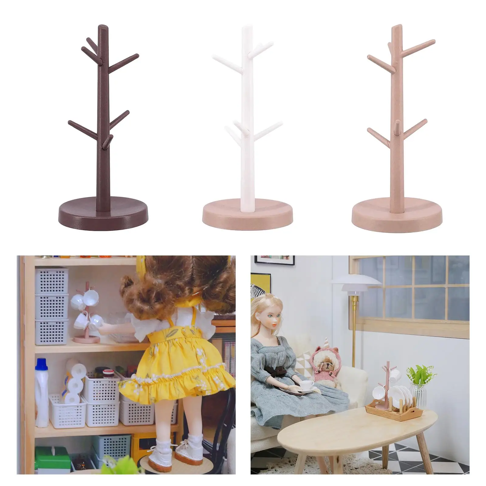 1:6 1:12 Dolls House Movable  Holder Stand Miniature Toy Decorative