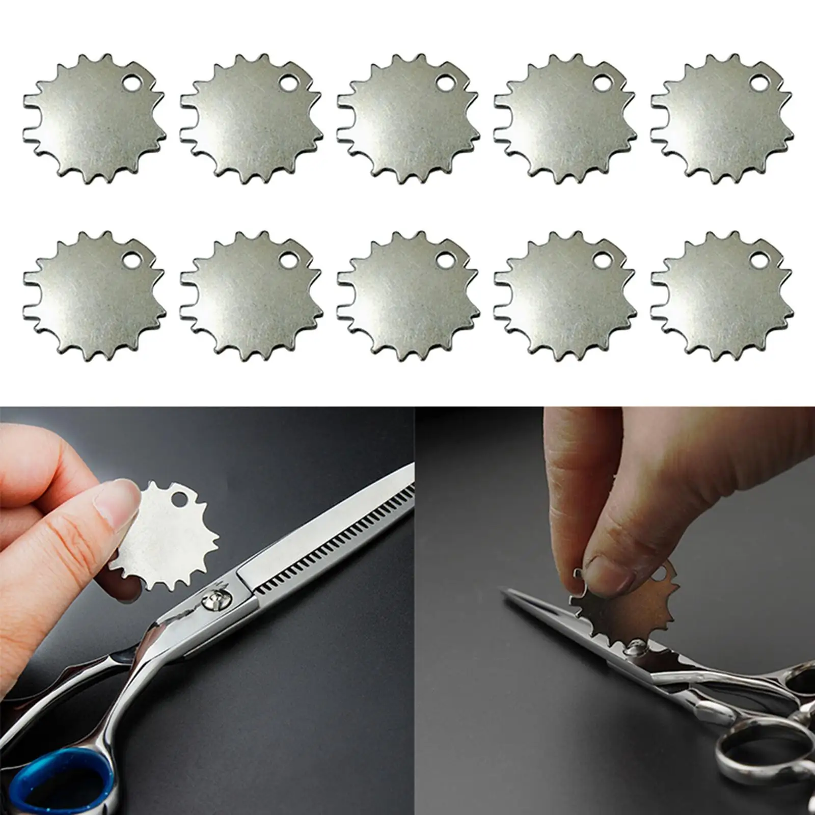 10pcs Professional Shear & Amp; Scissor Setting Tool Hair Scissors