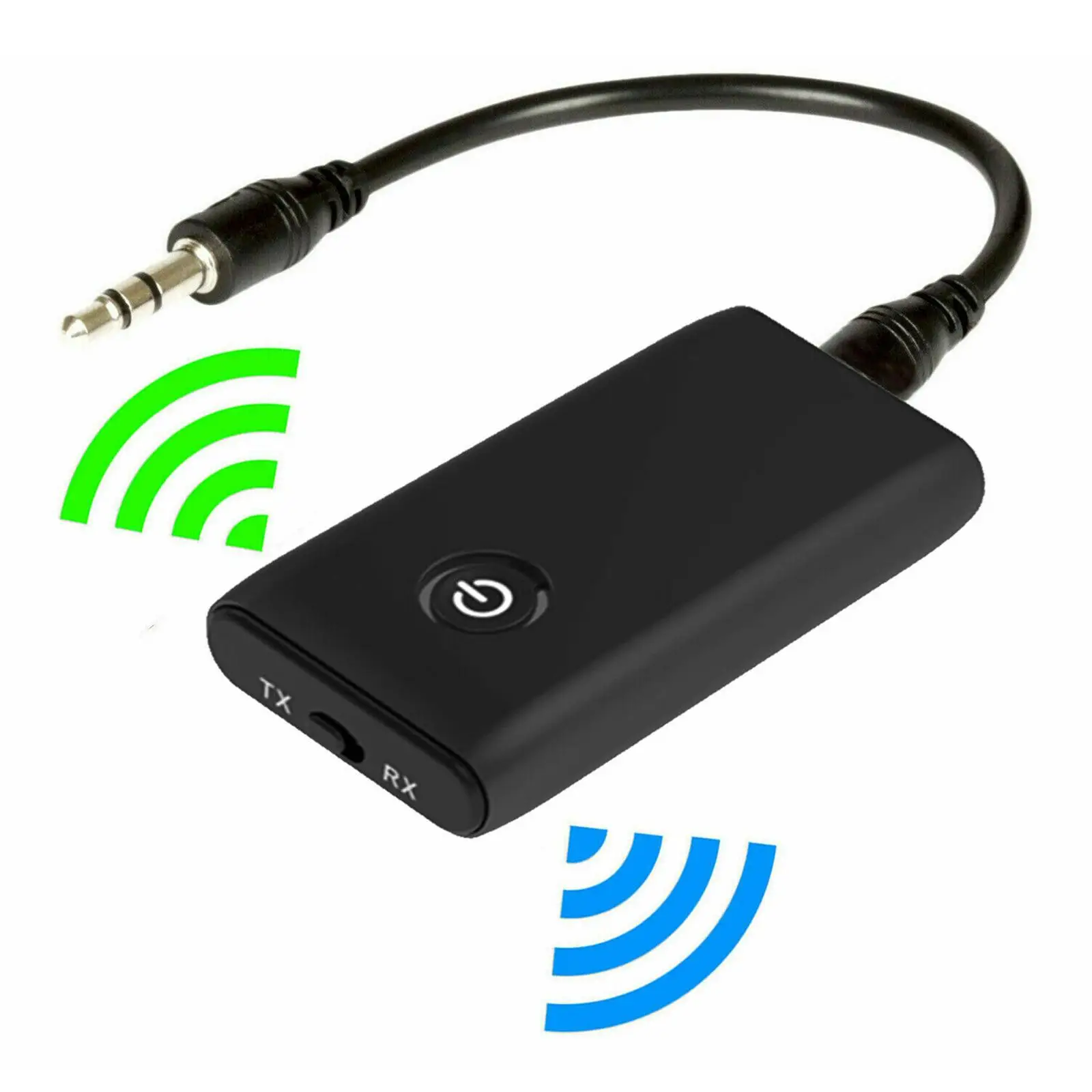 Receiver Transmitter Adapter 3.5mm Jack Handsfree Stable HiFi Music Audio Adapter for Headset Home Stereo PC Speaker TV