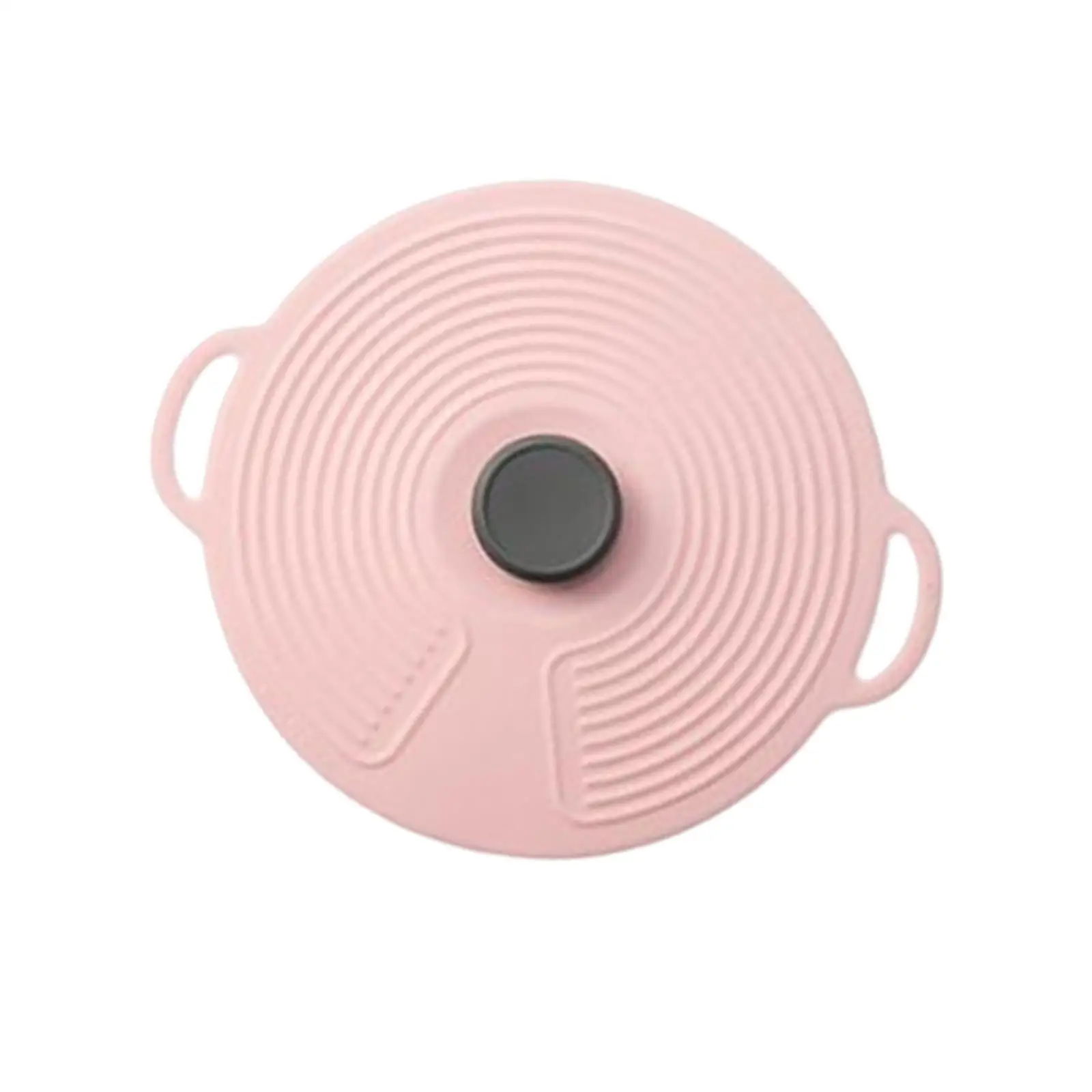 Heat Resistant Silicone Pot Lid with Handle Self Sealing Thicken Suction Seal Cover Food Silicone Cover for Cups Oven Bowls Pots