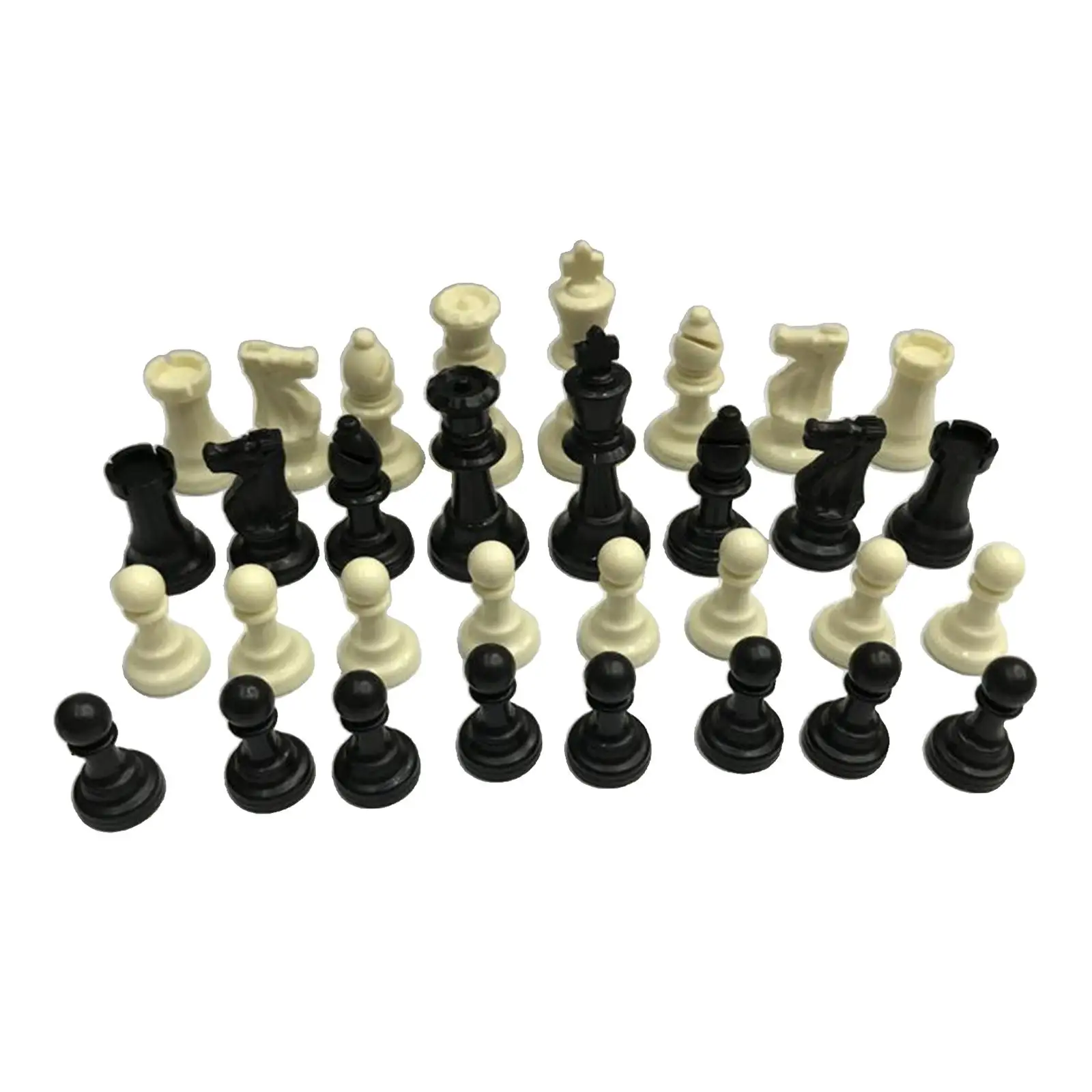 PP Plastic Chess Pieces Set Chessmen Pieces Traveling  with  95mm King