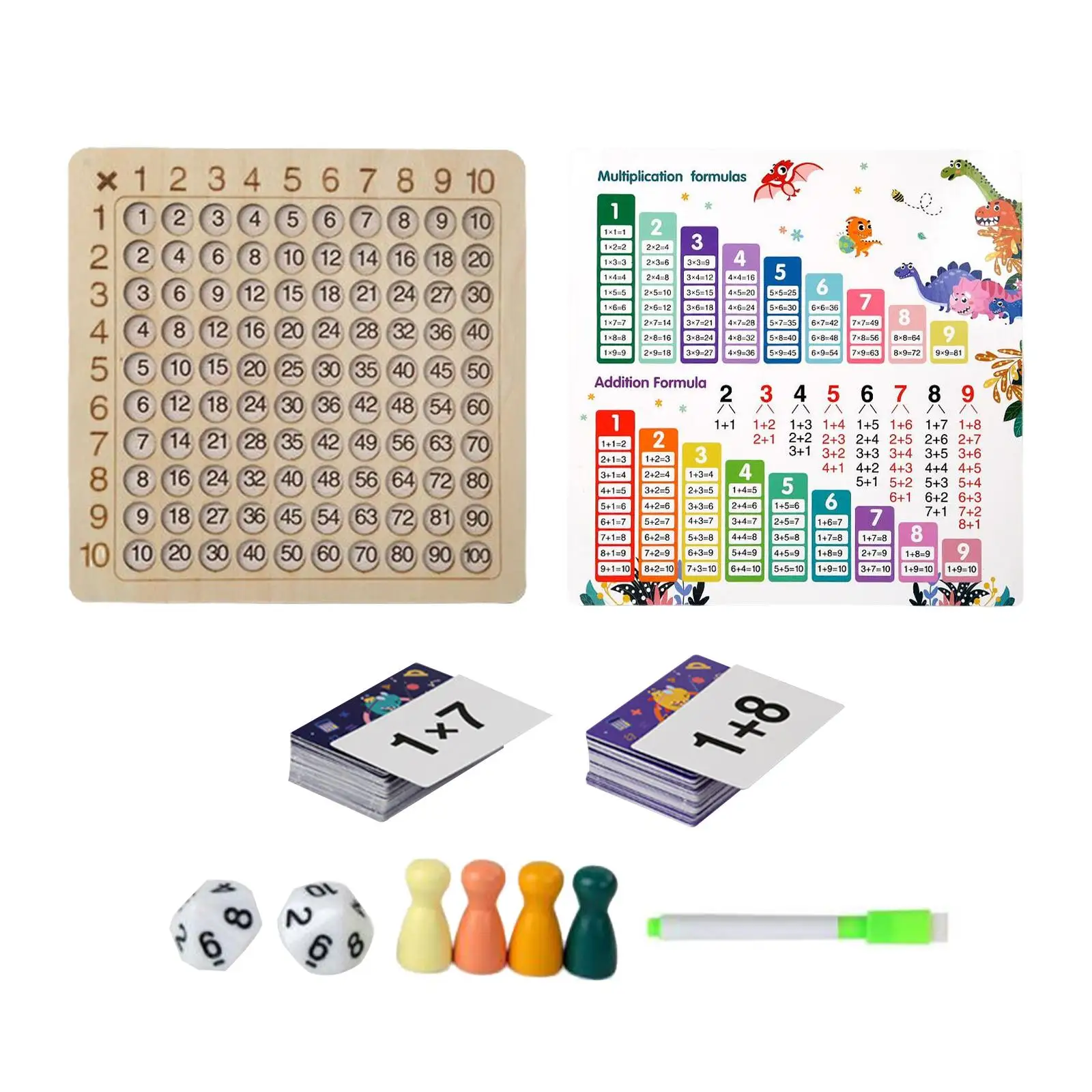 Montessori Wood Multiplication  for Kids Preschool Education Premium Material Fine Workmanship Over 3 Years Old