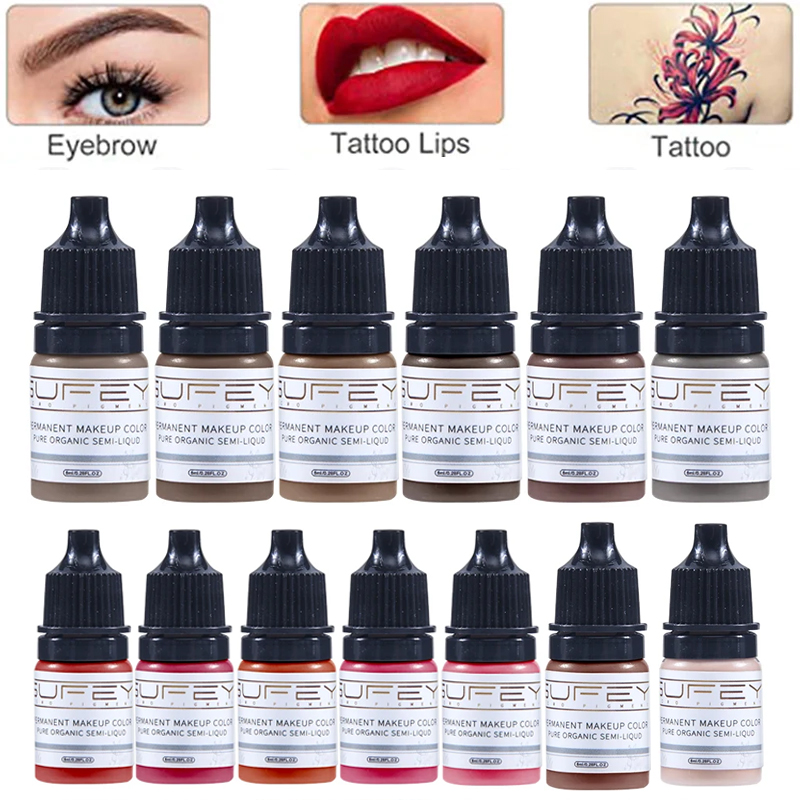 Best of 17 Color Permanent Makeup Pigments Tattoo Inks Lips Eye Line Tint For Eyebrows Microblading Cosmetics Art Tattoo Ink Supplies Reviews & Tips