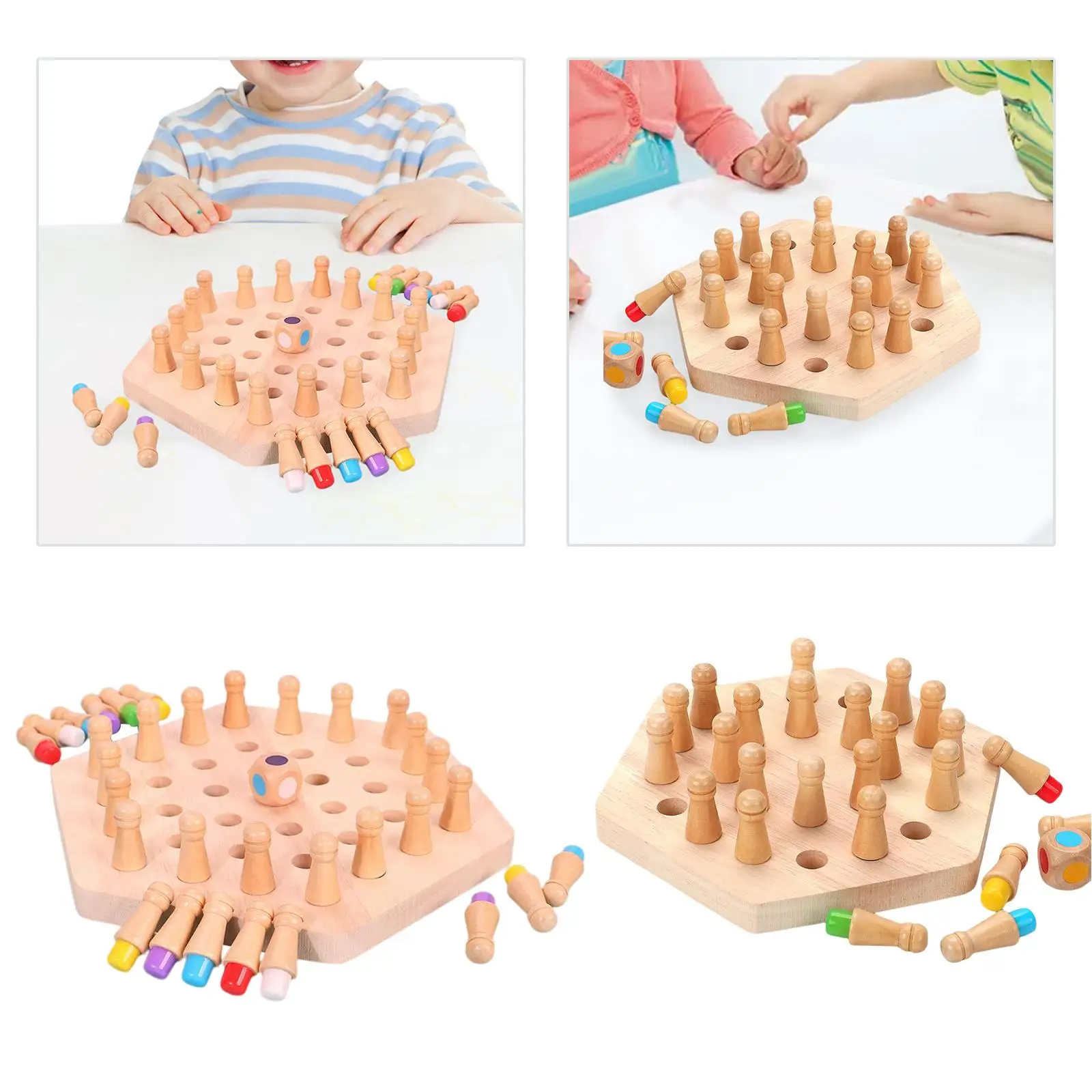 Wooden Memory Chess Game Logical Thinking Traning for Party Parent Child Desktop Board Game Development Toy