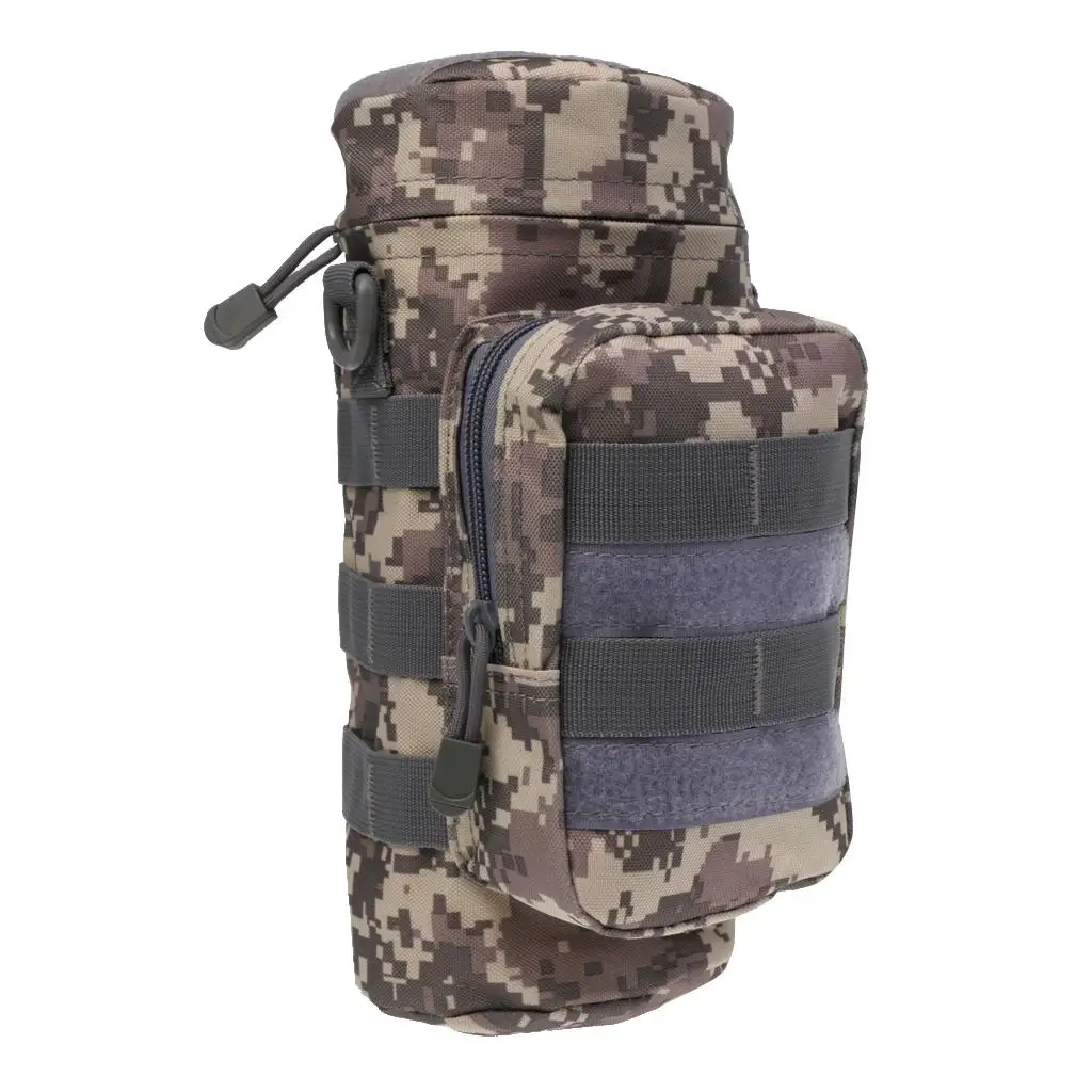 Militray   Zipper Water Bottle Pouch Bag for Camping Hiking Cycling