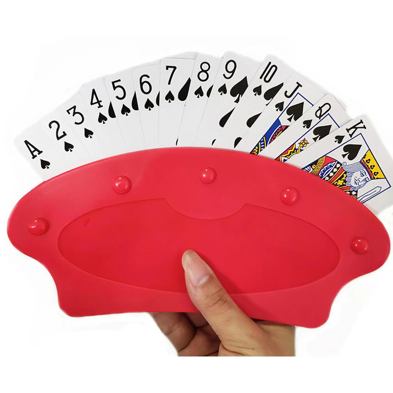 Hands Free Playing Card Holders Stand Seat, Fan Shaped,