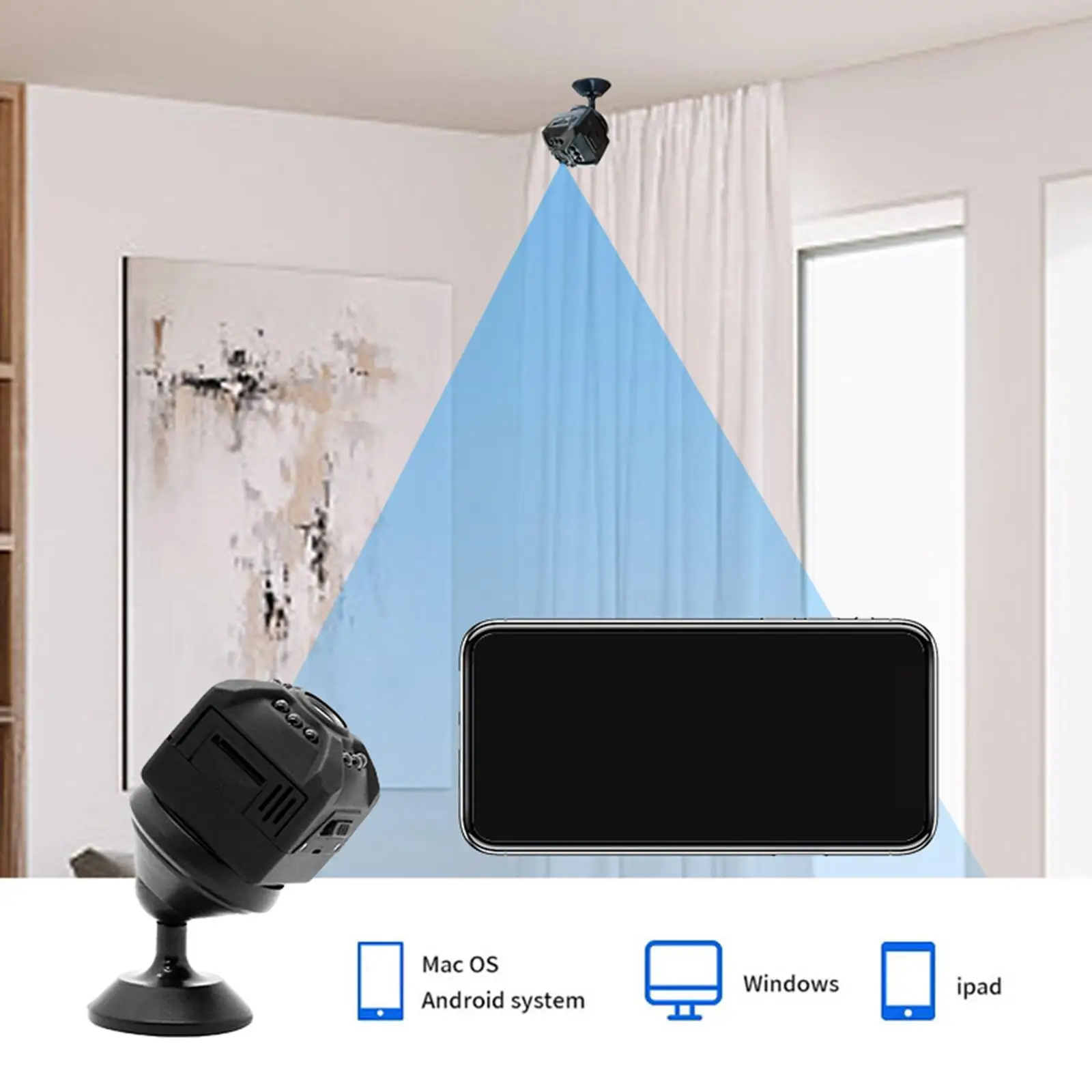 IP Camera Video Recorder Surveillance Mini x5 for Indoor Office