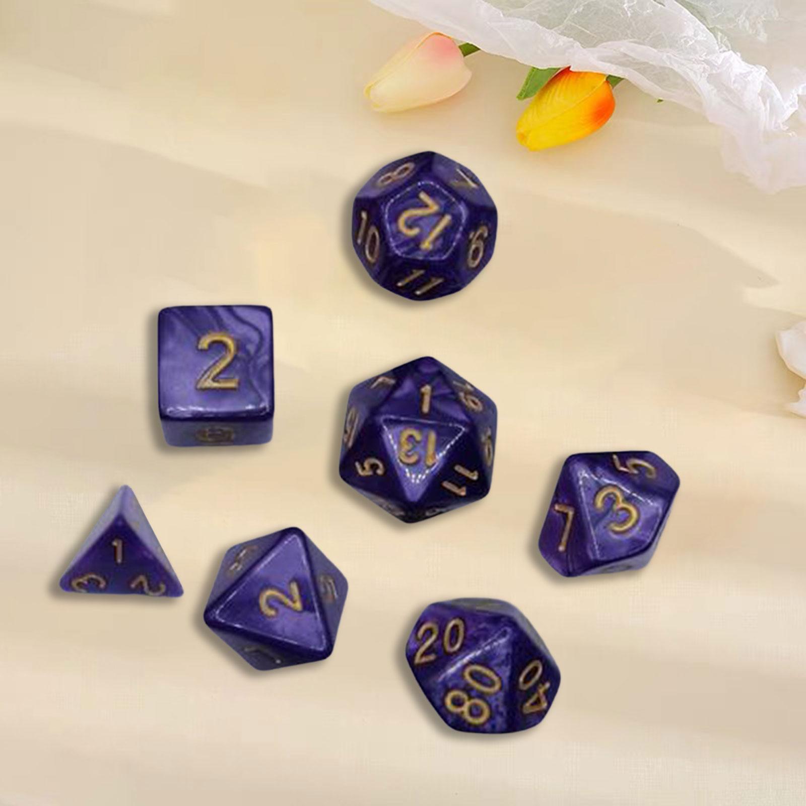 RPG Dices Set, Role Playing Dices, Polyhedral Acrylic Dices, D20,D12,D10 (00-90 and 0-9),D8,D6 and D4