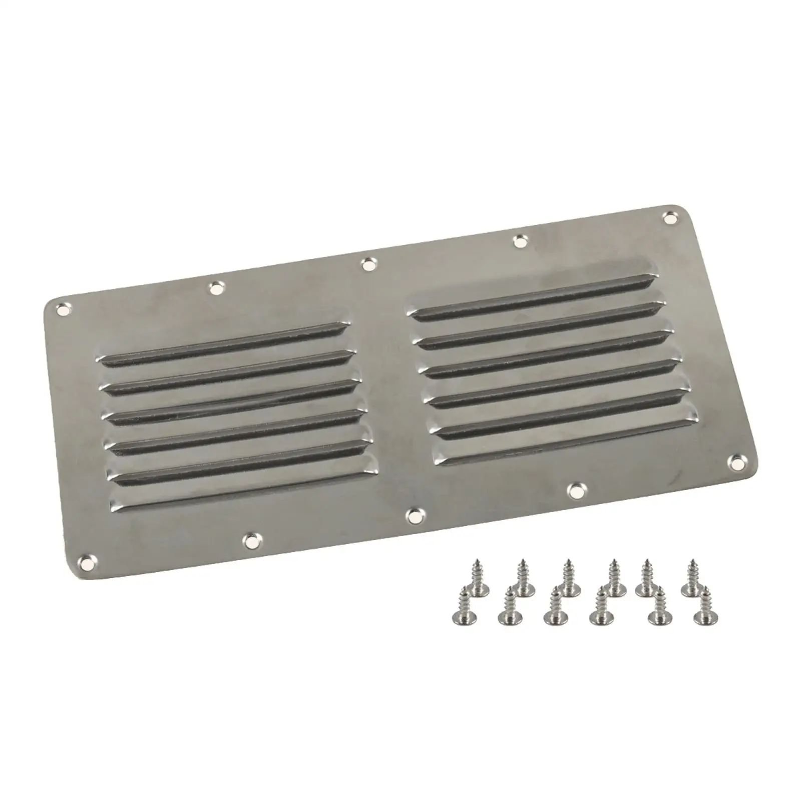 Boat Louver Vent Durable Fittings Louvered Ventilator Stable Performance Stainless Steel for Yacht Marine Air Grill Caravan