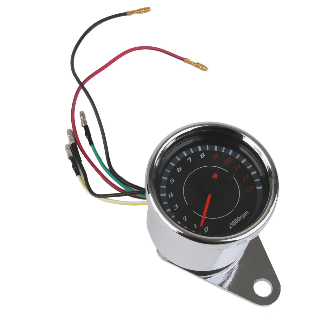 Universal Motorcycle Tachometer 0-13000 RPM Rev Meter for  Suzuki