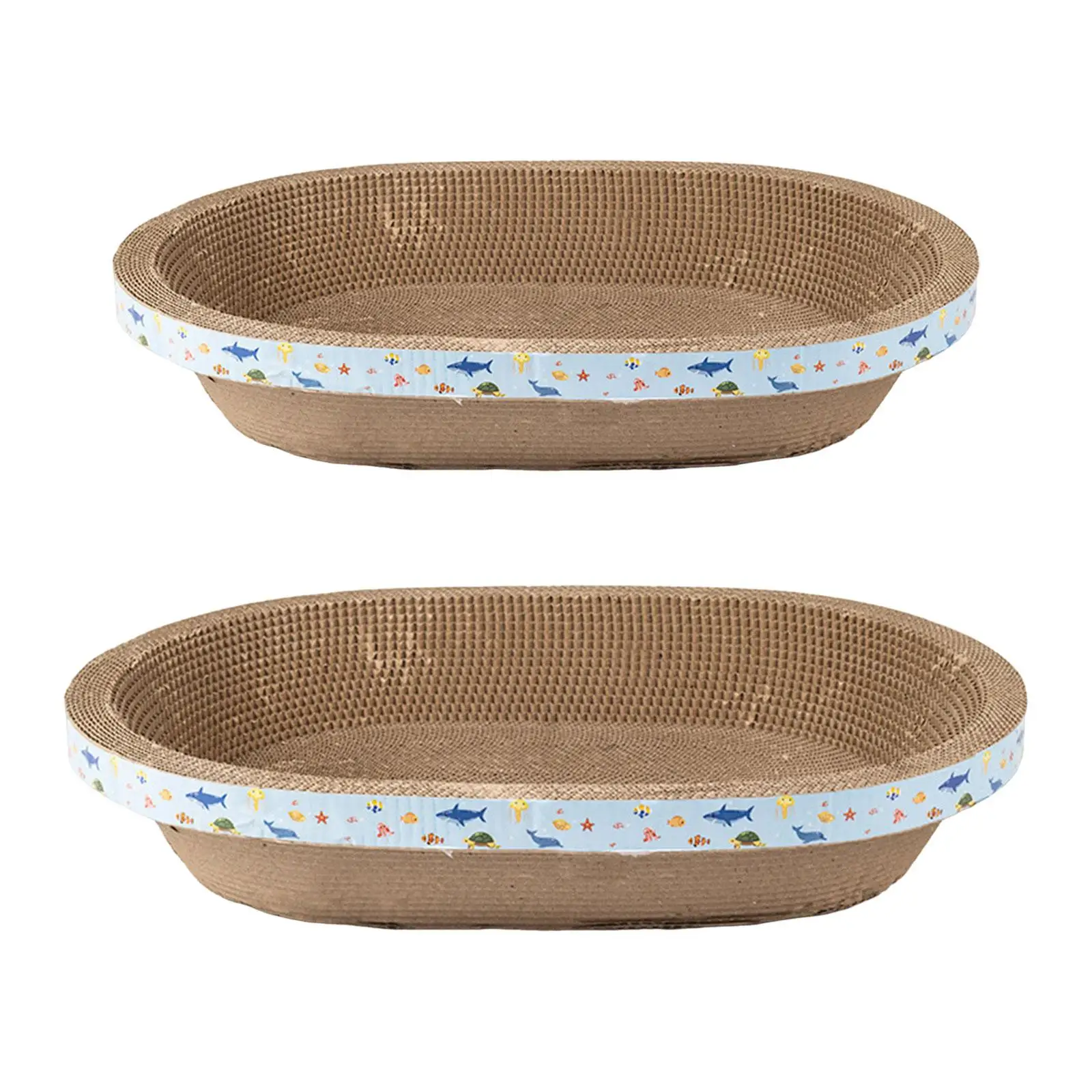 Cat Scratcher Pad Scratch Bowl Interactive Toy Protect Furniture Couch Cat