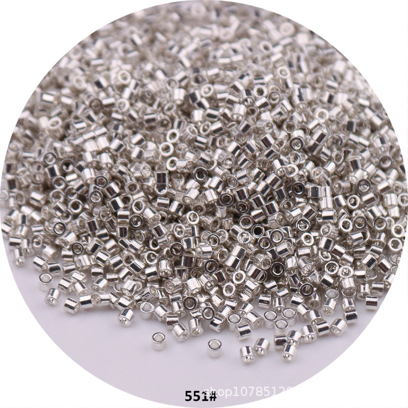 1000 Stück 1,6 mm metallische Glasperlen 11/0 lose Abstandsperlen für Handarbeiten, Schmuckherstellung, DIY-Charms, handgefertigtes Nähen – Detail 7