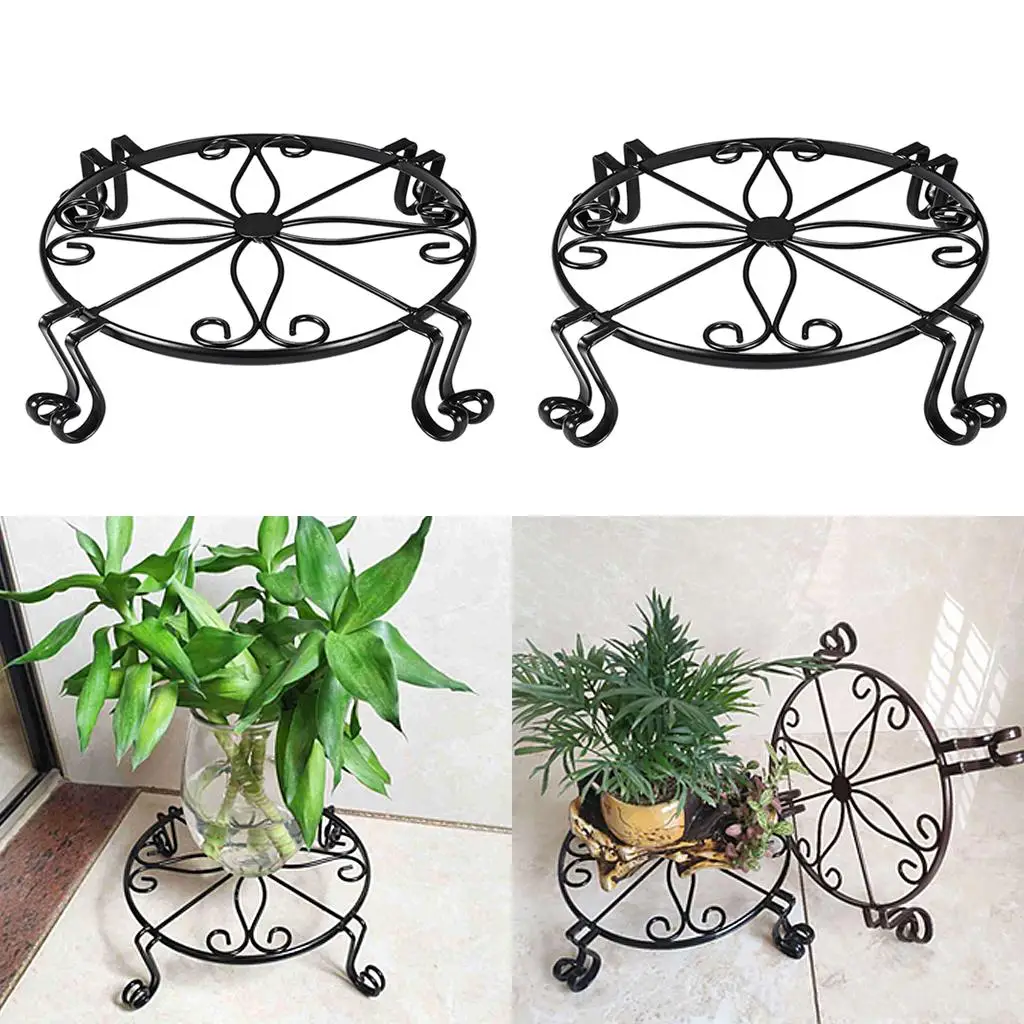 2 Plant Stand Pot Heavy Duty Potted Holder indoor Hotel Restaurant