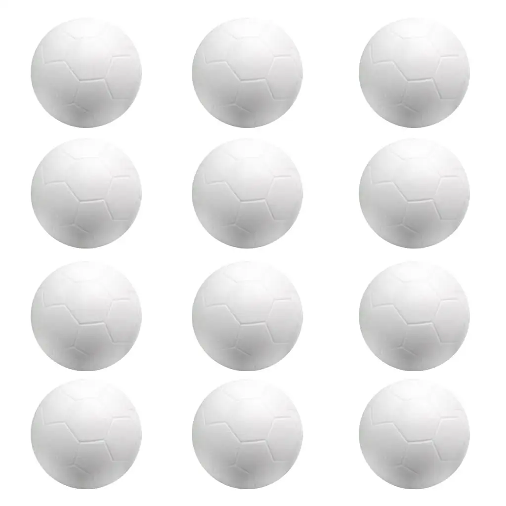 12pcs 32mm White Foosball Balls Soccer Ball Replacement for Foosball