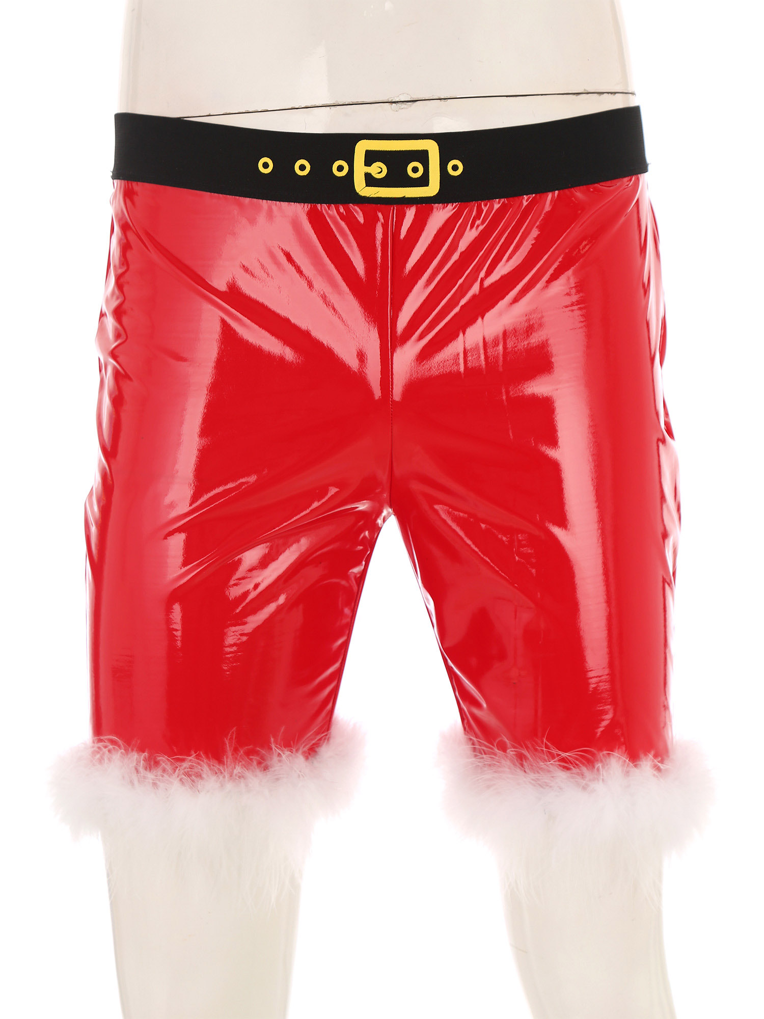 Männer Weihnachten Kostüm Sexy Dessous Set Elastischer Bund Santa Claus Boxer Briefs Shorts mit Hut Karneval Weihnachten Party Clubwear – Detail 27