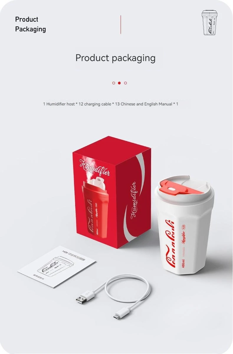 Title 10, 2023 Coca Cola Cup Umidificatore creativo Ricar...