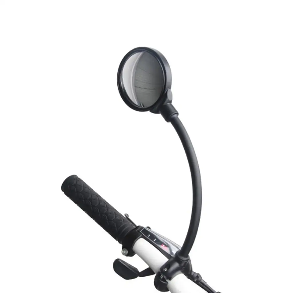 Universal Riding Bike Rear View Mirror, 360 Rotatable Adjustable Wide Angle Safety Rear View Mirror