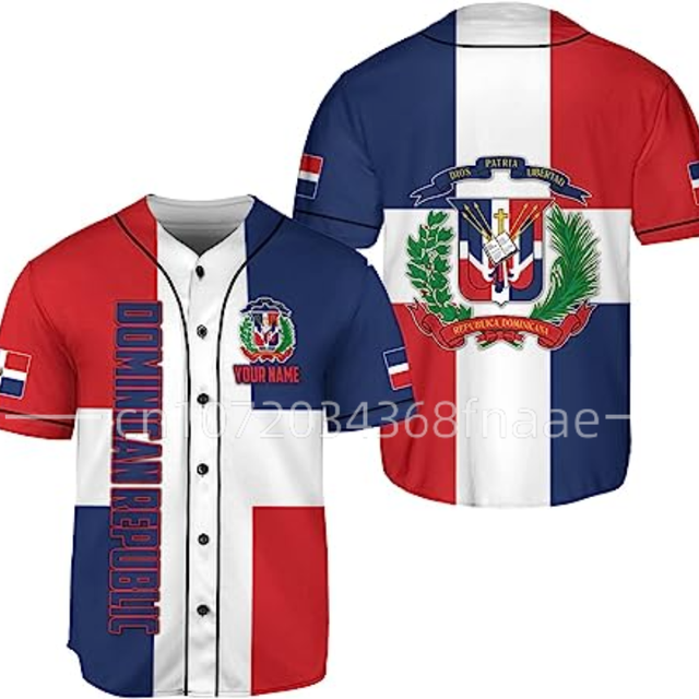  Personalized Dominican Republic Baseball Jersey Shirt,Team Name  Republic Dominicana Baseball Jersey for Men,Women (Style 1) : Sports 