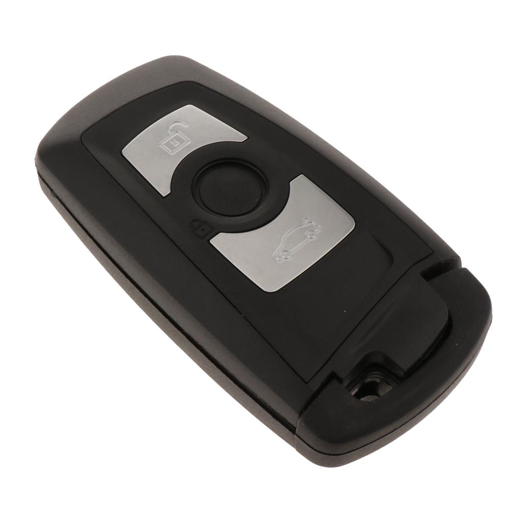 (3 Button) Key Fob Keyless Entry Remote Flip Shell Case & Pad fits for BMW Flip Keys