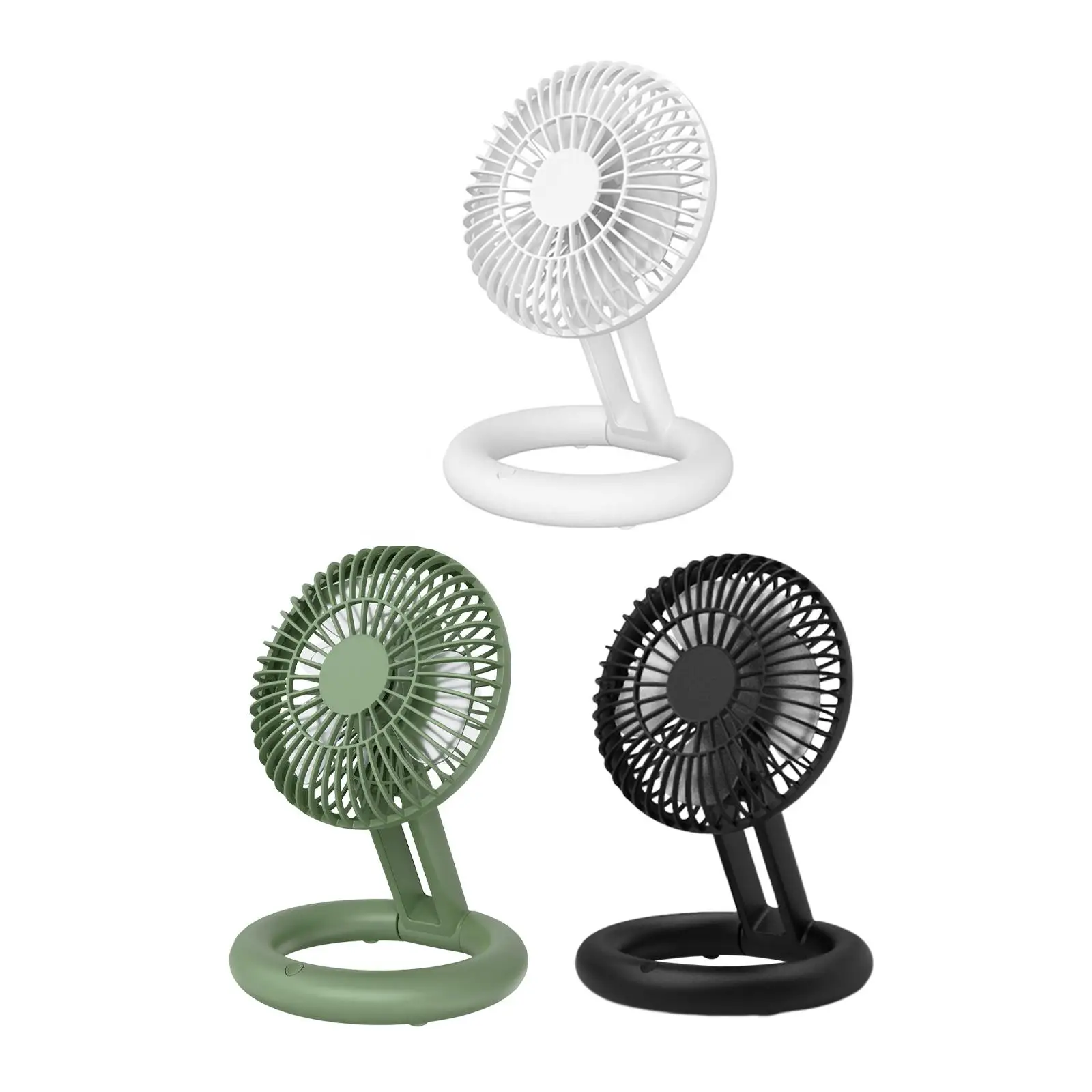 Portable Desk Fan Desk Fan Folding Small Quiet Rechargeable Makeup Fan Personal Cooling Fan for Desk Travel Indoor Outdoor Home