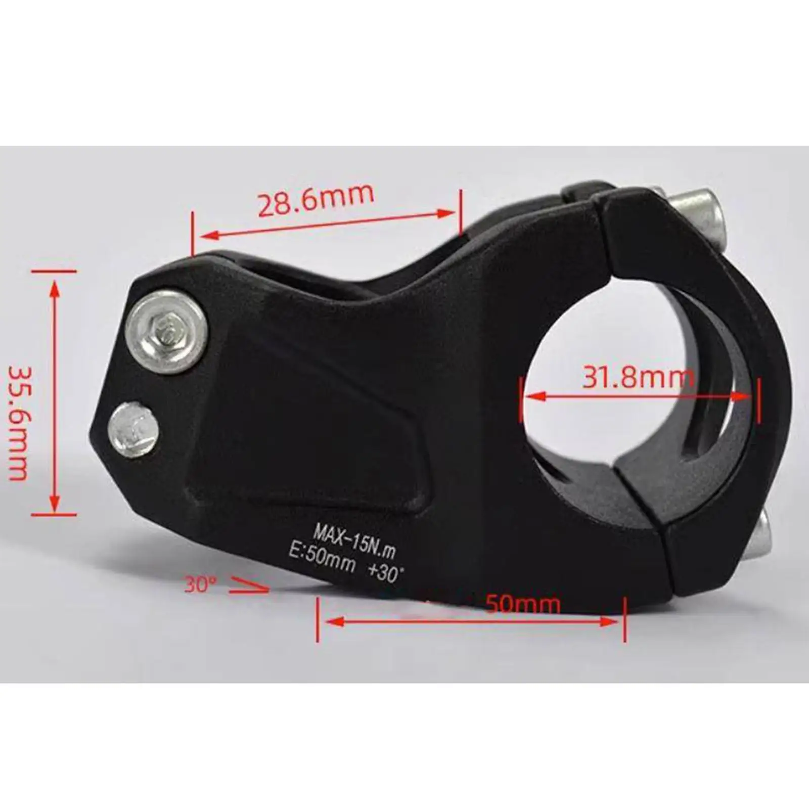 Bike Short Stem, Bicycle Stem Premium Adjustable, Stem Riser 31.8mm Handlebar Stem, for Cycling Accessories