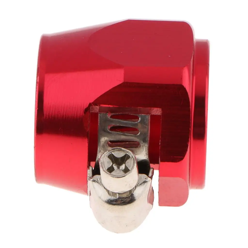 12x  Red Fuel Hose Line End Cover Clamp Finisher Adapter Fitting Connectors