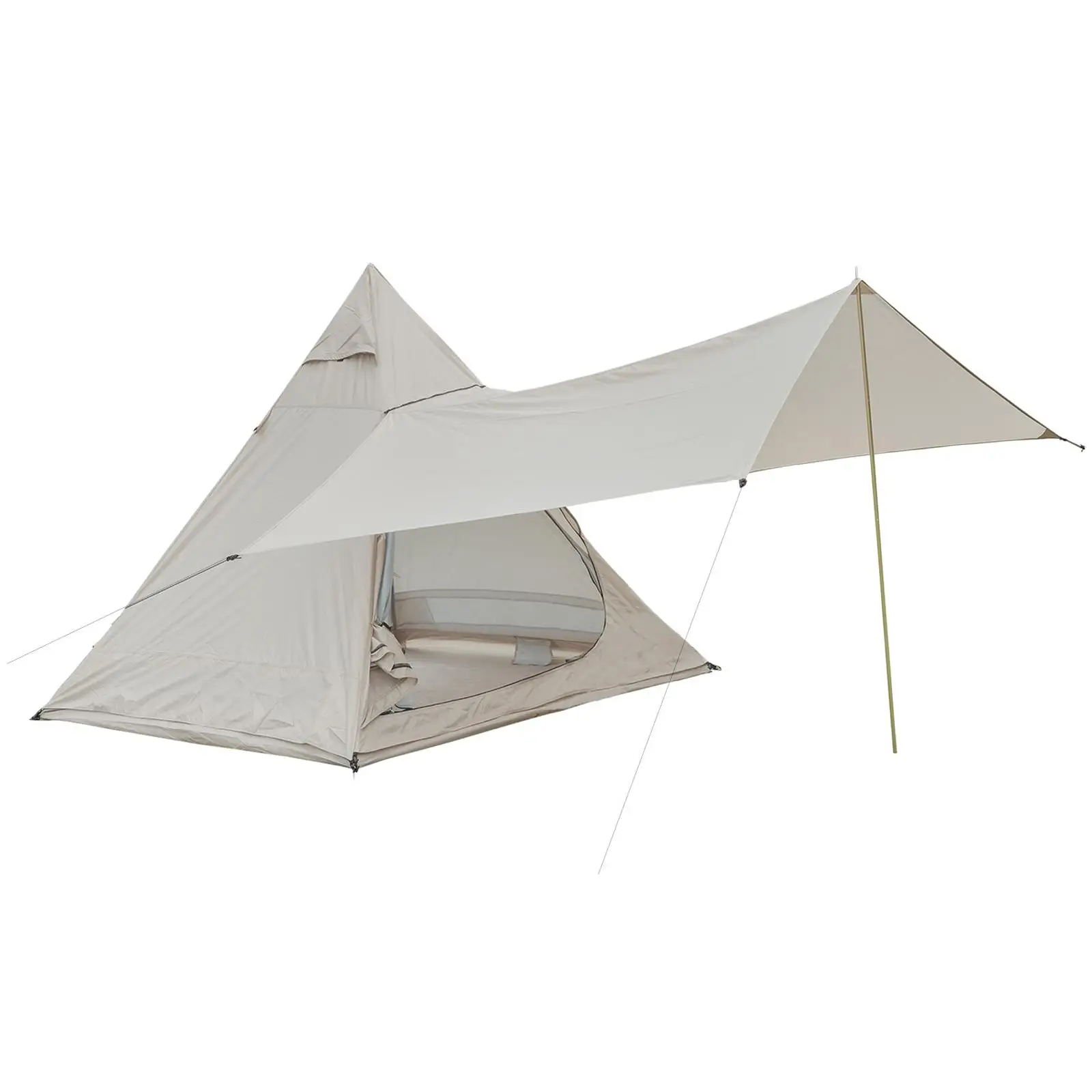 Outdoor Camping Tent & Canopy with Wind Ropes Sun Protection for Garden