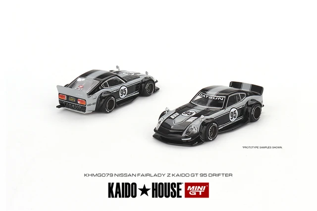 Kaido House x MINI GT Datsun 510 Pro Street HKS V1 Fairlady Z Kaido GT 95  Drifter V1 Diecast Model Car
