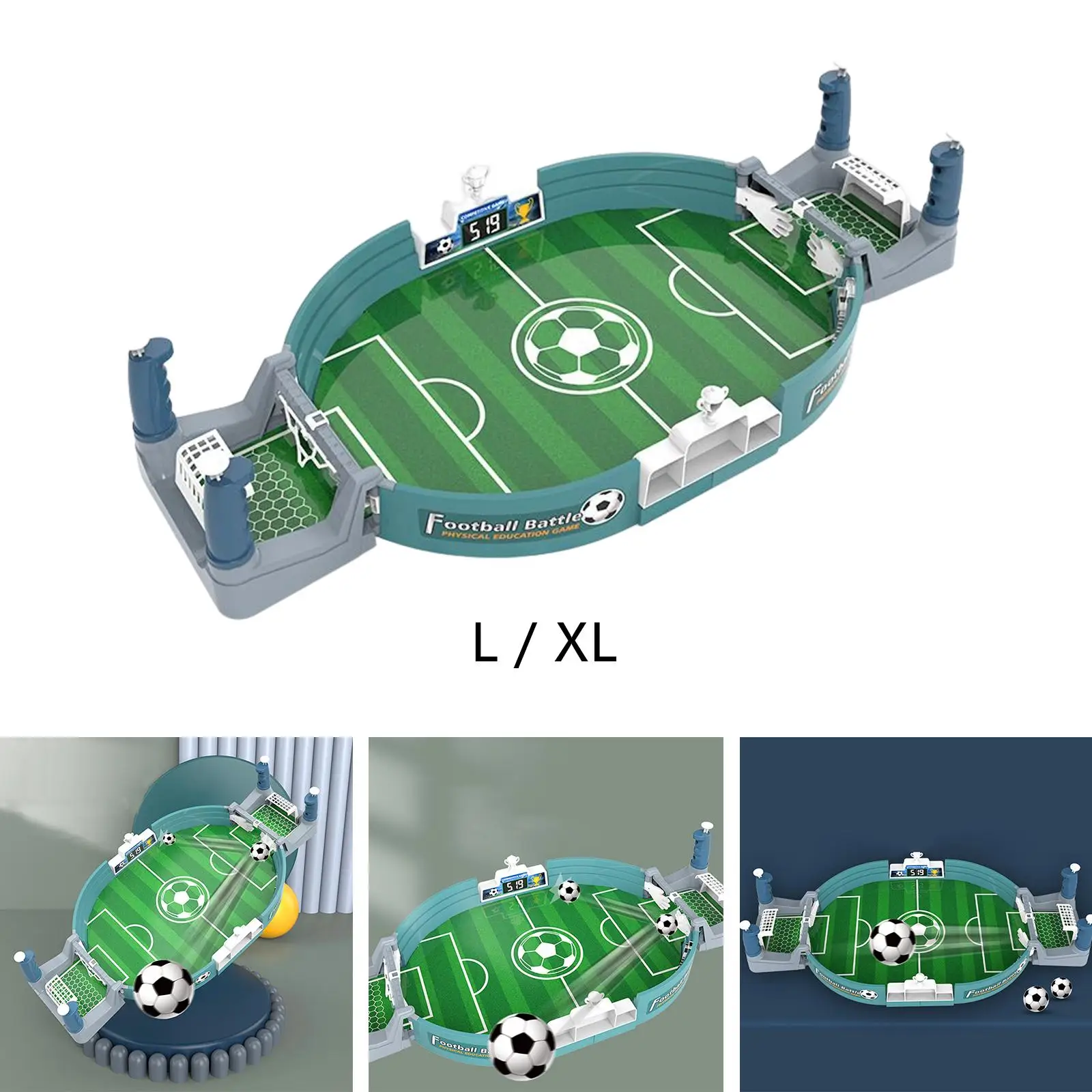 Mini Tabletop Football Soccer Pinball Games Table Board Interactive for Adults