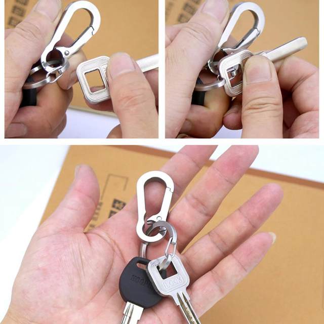Is Key Chain TISUR Titanium Carabiner Key Holder Anti-Lost Quick
