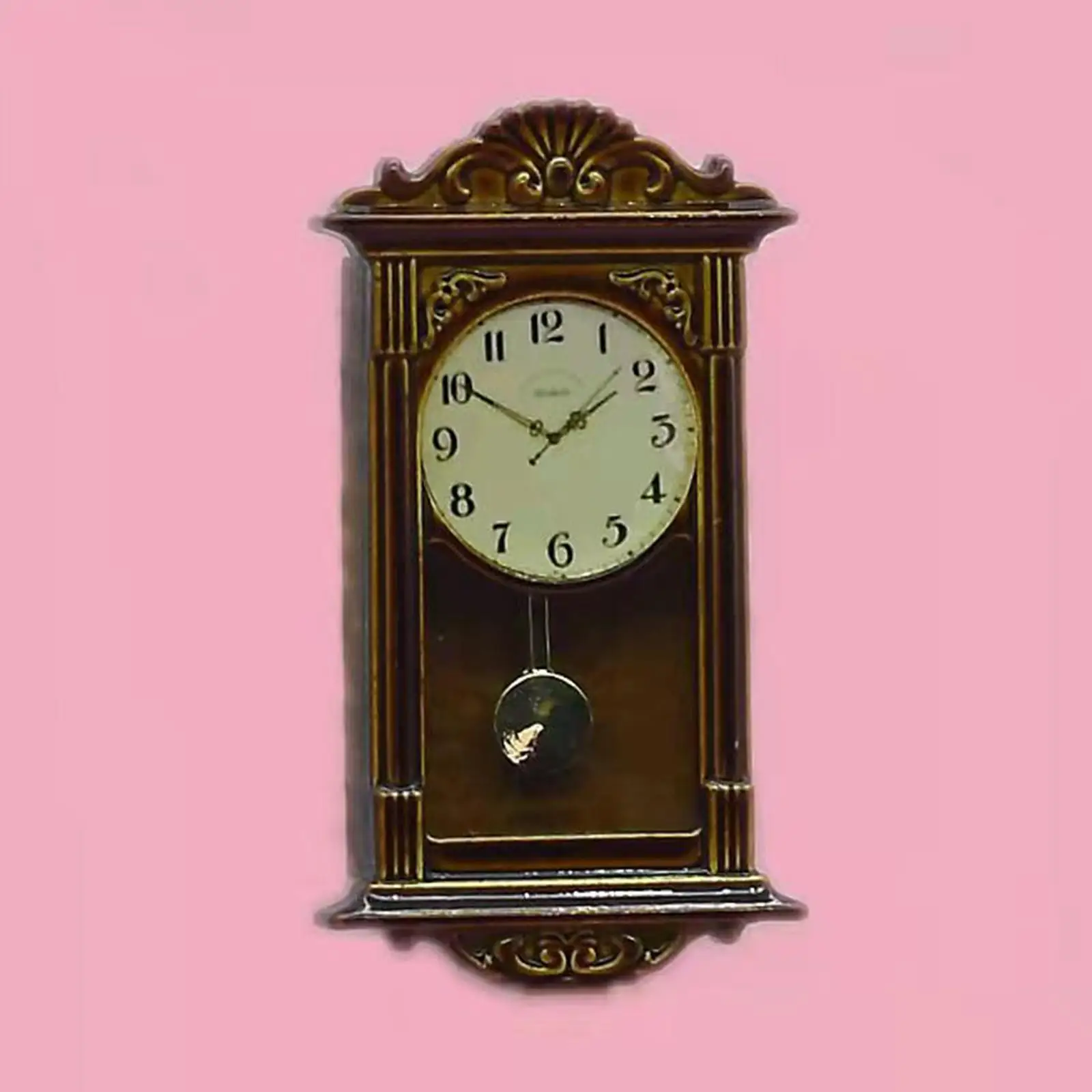 Dollhouse Pendulum Clock Ornament Accessory Craft Mini for Kids Toy Gifts