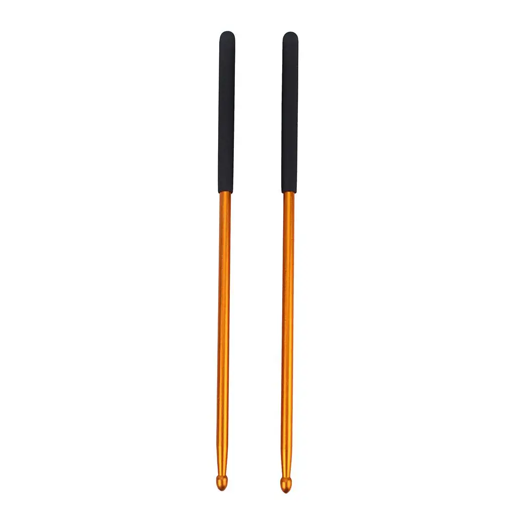 1 Pair 5A Metal Drum Stick for Jazz Drum and Dumb Drum Pad Practicing