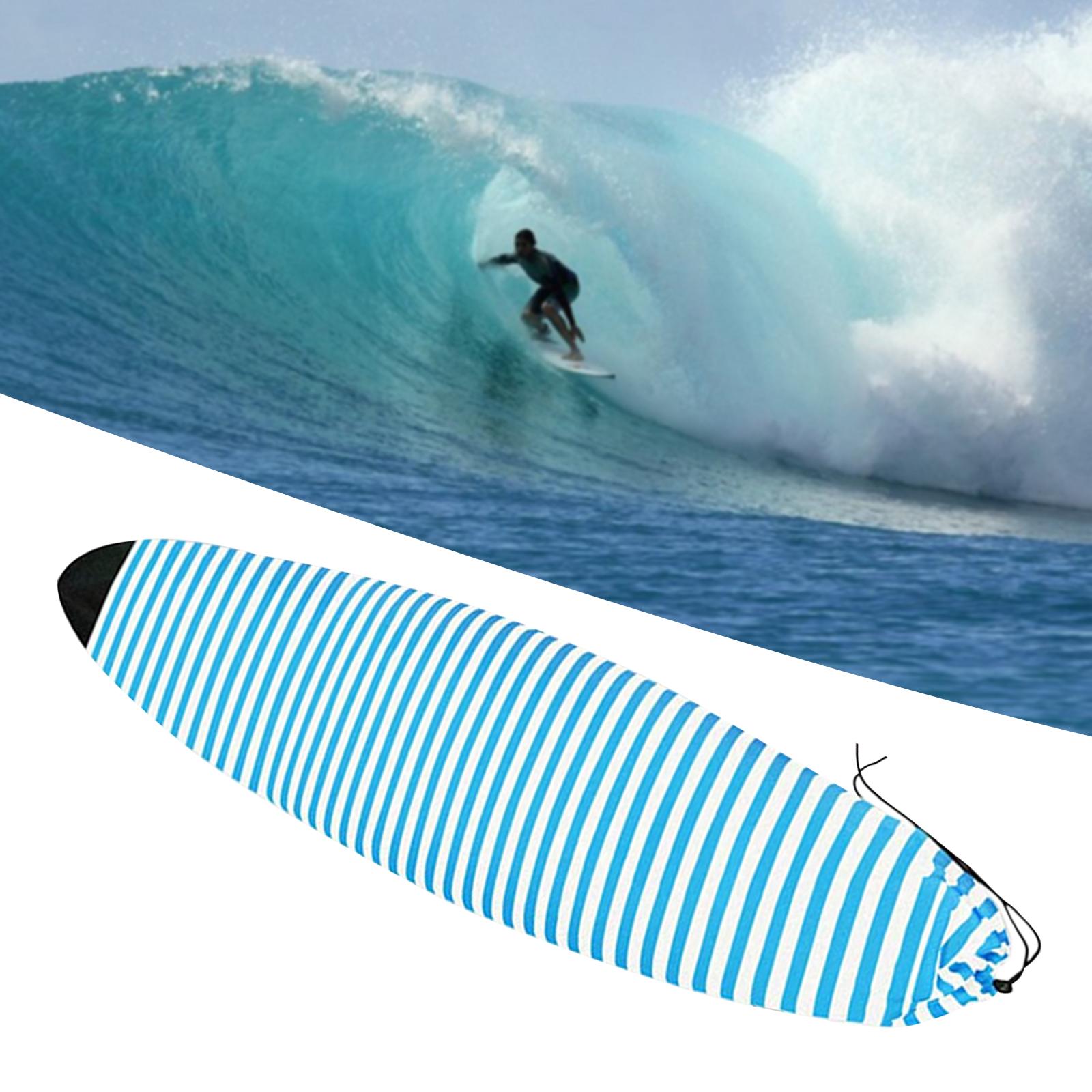 Striped Pattern Surfboard Sock Cover Lightweight Carrying Case