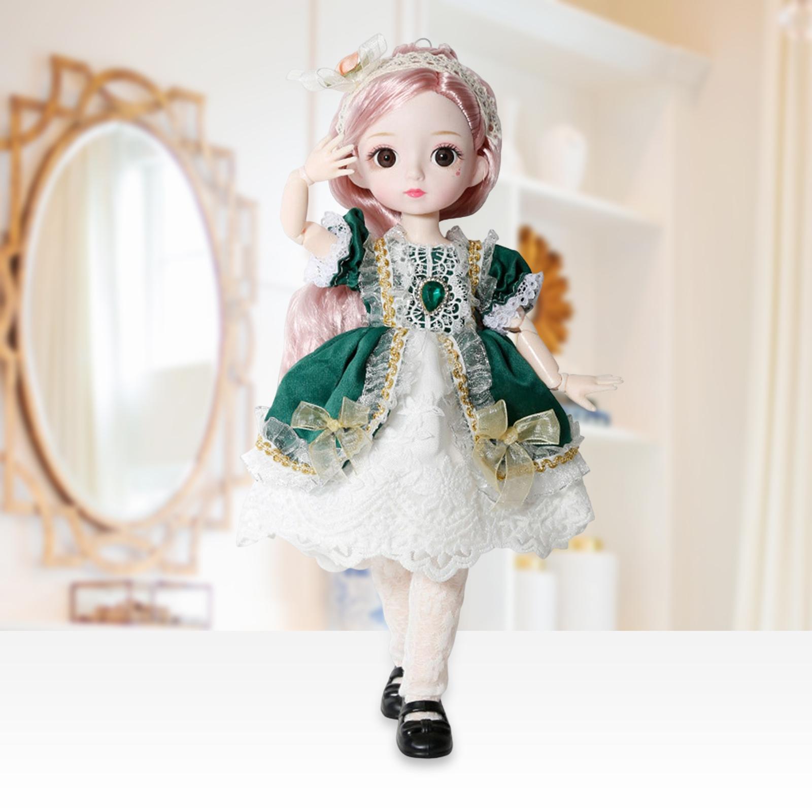 1/6 BJD Doll Delicate Makeup with Wig Change Clothes Movable Joint Variety of Shapes Dress SD Girl Doll for Cosplay Gift