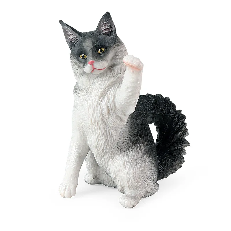 12 см, милая тряпичная кошка, сидящая осанка, твердая модель, модель, экшн  тряпичная игрушка, коллекционные украшения, детские подарки | AliExpress