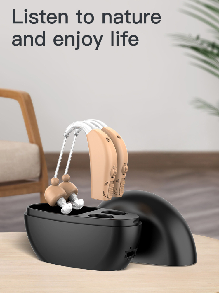 Description Picture 2 of itemHearing Aid for The Elderly Sound Amplifier Earphones Deafness Support Hearing Aids with Sound Collector Accessories