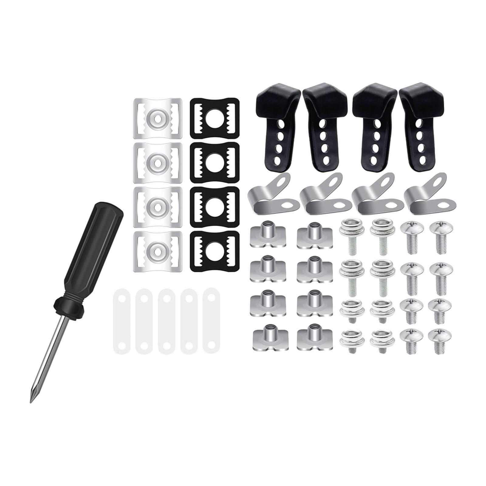 61 Pcs Hockey Helmet Repair Kit Replacement Safety Helmet Visor Screws Spare Parts Fixings for Football Hockey Baseball Softball