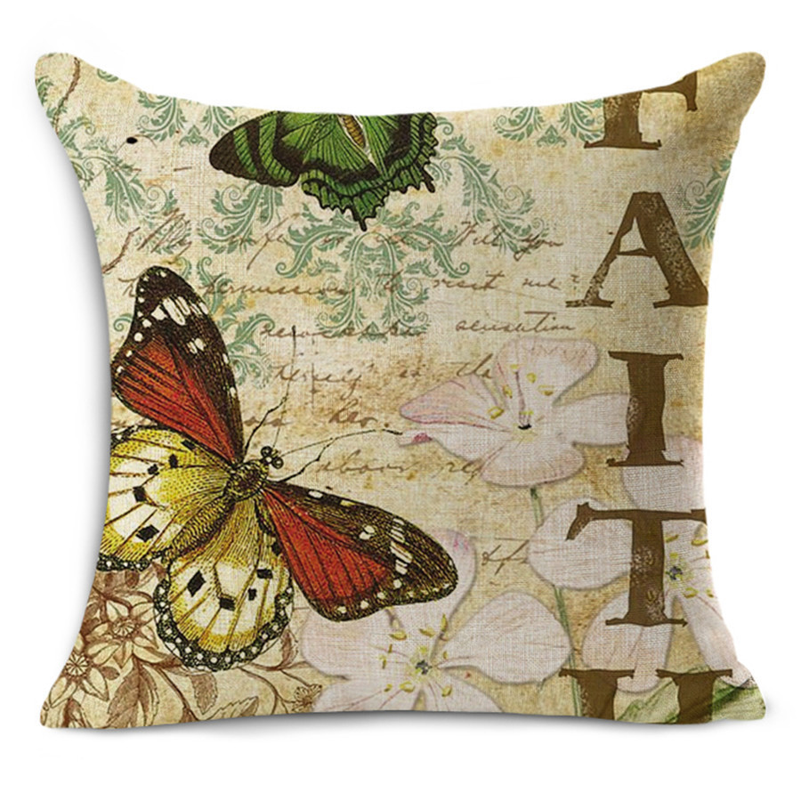 Title 2, 45x45cm classical style Retro Butterfly printed...