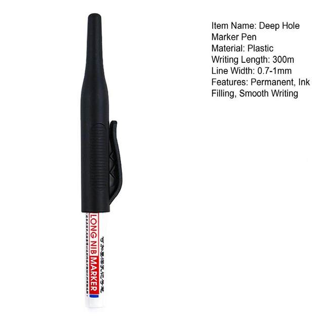 Construction Marker Pen 20Mm Line Marker tag Markers Pen Double Nib Long  Head Marker Deep Hole